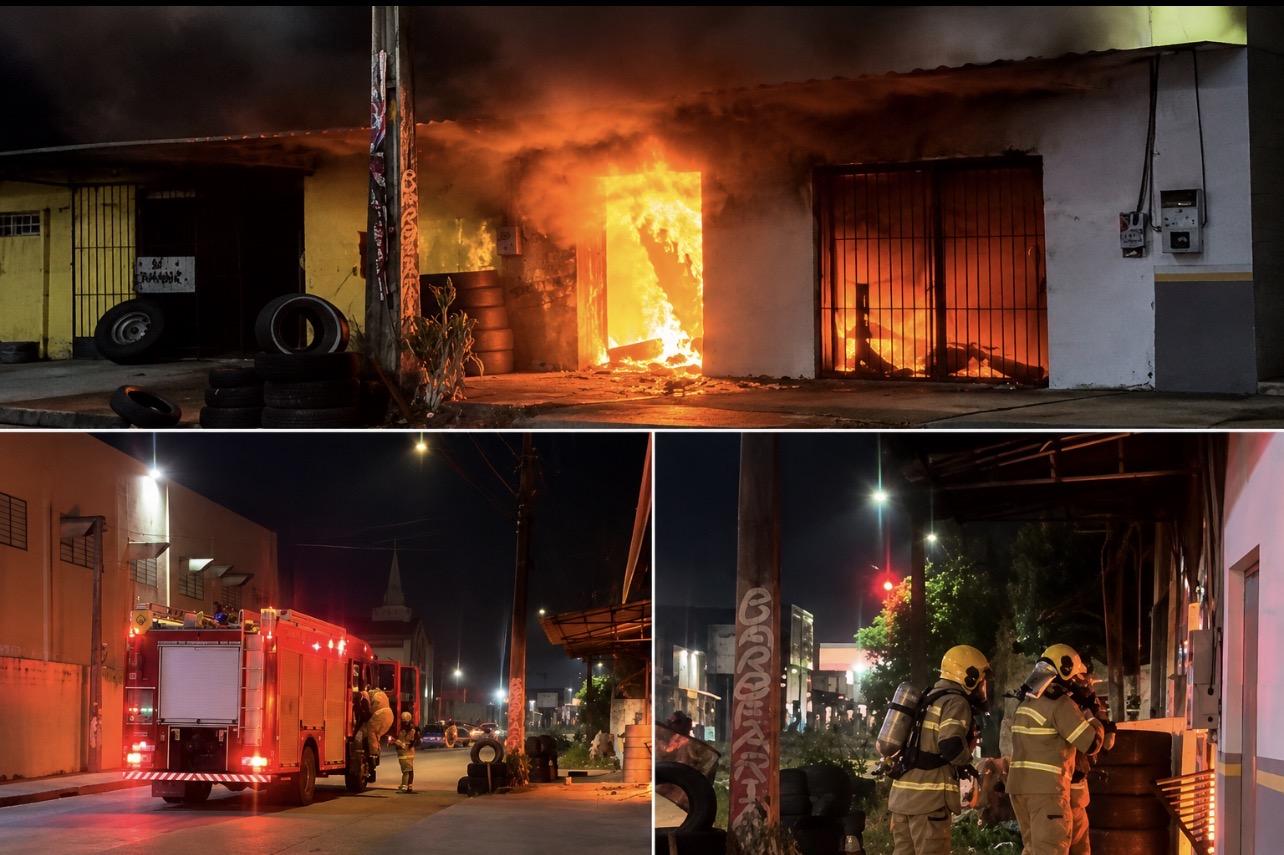Incêndio destrói lanchonete na capital